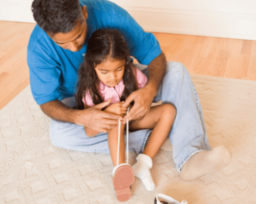 How to Help Your Kids Tie Shoes in Less Than 30 Seconds!