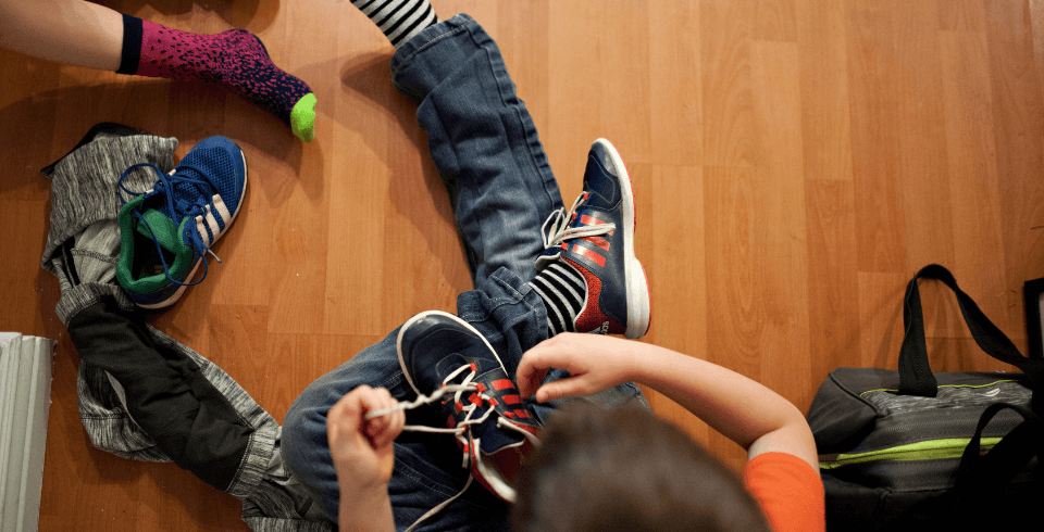How to Help Your Kids Tie Shoes in Less Than 30 Seconds!