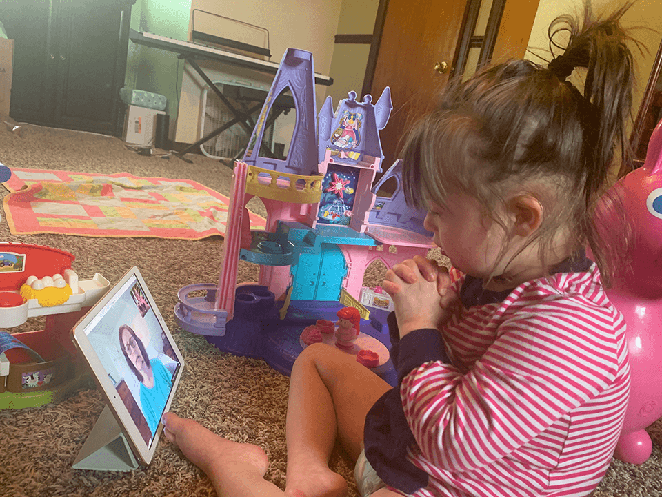 'Our Lifeline': Mother of girl with Down syndrome uses video sessions to connect with daughter's Phy
